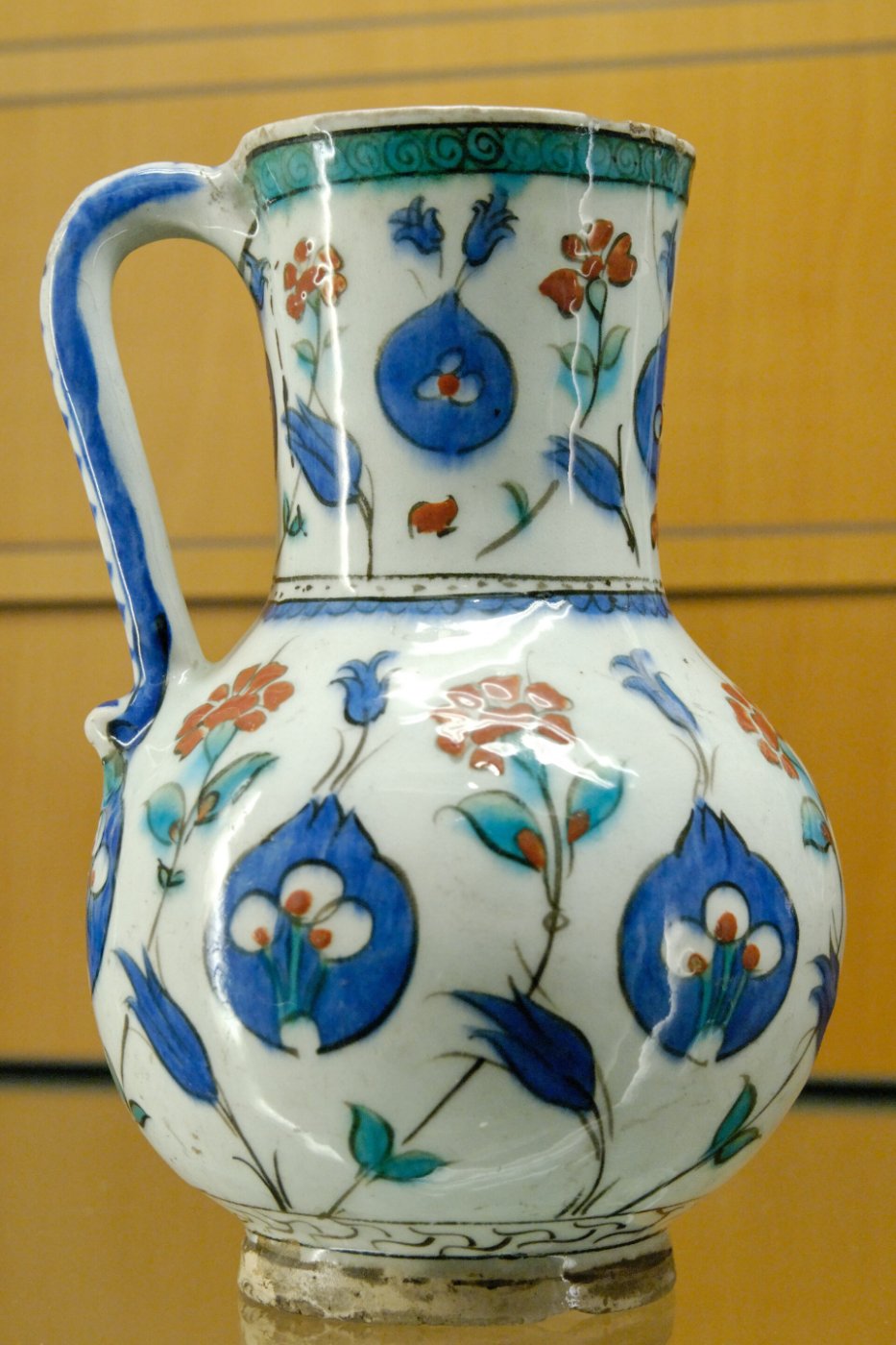 Iznik jug with tulips and carnations