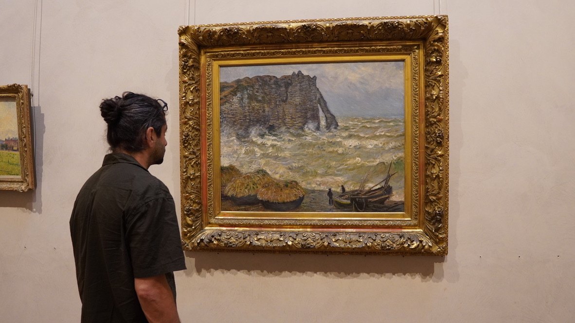 Monet, Agitated Sea at Étretat